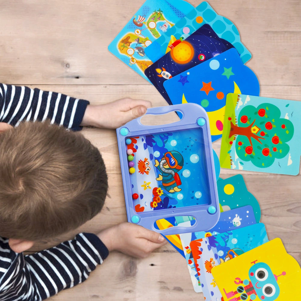 GizmoVine Maze Mania STEM: Brain-Boosting Fun! Balance & Learn! Cool Kids Toy with 10 Scenes!