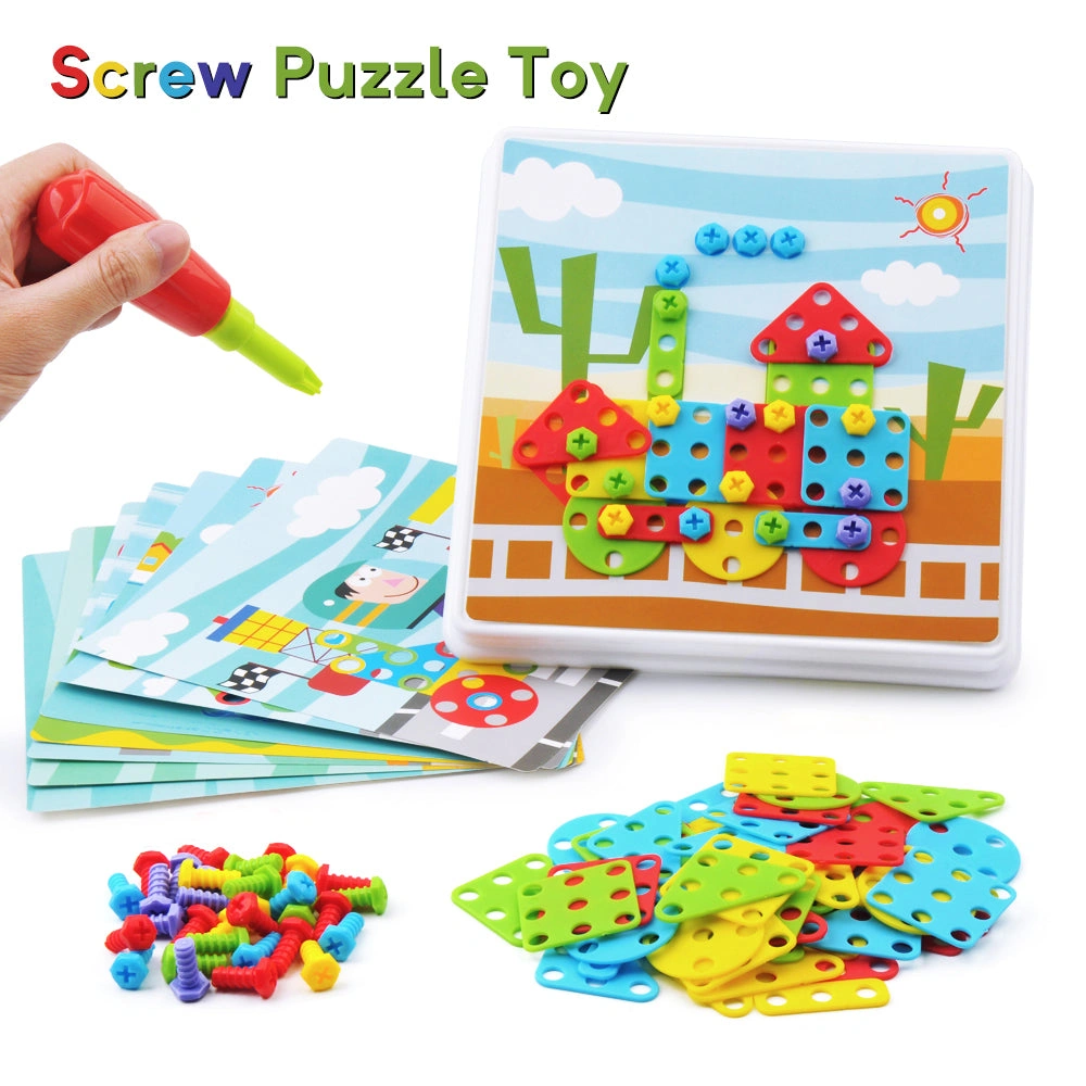 Shape Up Fun Toddler Toy Brain Booster Color Matching Mosaic Puzzle STEM Learning Games for Kids!